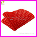 Dongguan promotional non-stick silicone bbq fat reducing oven pad with private label